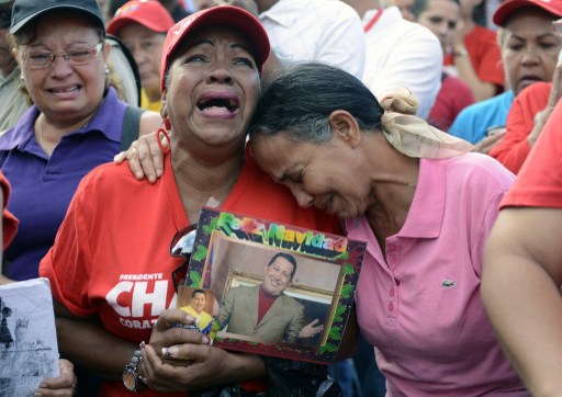 VENEZUELA-CHAVEZ-DEATH-SUPPORTERS